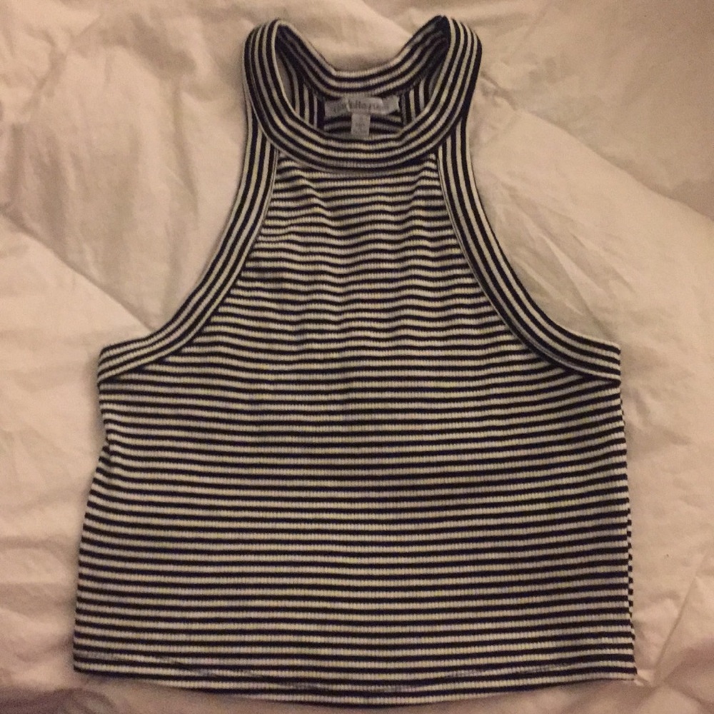 Adorable high neck Charlotte Russe crop top size S